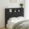 Uzglavlje Crna 120 x 16,5 x 103,5 cm Konstruirano drvo