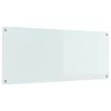 vidaXL vidaXL Kuhinjska hrbtna stena Bela 120x50x0,6 cm Kaljeno steklo, (22095282)