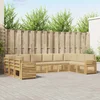 Set vanjskih sofa 10 pcs Bijela i bež 363 x 191,5 x 73 cm