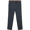 Next Chino hlače mornarska / temno rjava