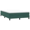 Box Spring krevet bez madraca tamnozeleni 140x210 cm baršun