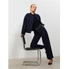 Sinsay - High waist balloon farmerke - steel blue