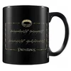 Šolja Pyramid - Lord Of The Rings - One Ring - Black Pod Mug