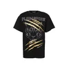 Plein Sport Majica Tiger Golden Scratch zlata/črna/bela