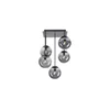 JUST LIGHT. 14602-18 - Luster na šipci WIDOW 5xE14/25W/230V crna