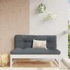 Srednja vrtna sofa bijela 120 x 80 cm od masivne borovine