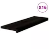 vidaXL vidaXL Podloge za stopnice 16 kosov rjave 80x25x2 cm trdna hrastovina, (21703715)
