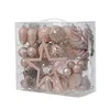 DECORIS Novogodišnji ukrasi za jelku sa zvezdom/ set 60/1 pink