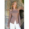 Trend Alacati Stili Ženska bluza Alc-X14527, Smeđa