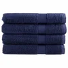 Vidaxl Premium brisače SOLUND 4 kosi modra 100x200 cm 600 g/m2
