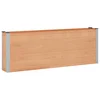 Povišena vrtna gredica Smeđa 200 x 30 x 72 cm WPC i aluminij