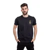 011Shop Muška majica kratkih rukava Grb - Vez, Crna