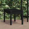 Vrtna klupa crna 80 x 44 x 45 cm od masivne borovine