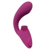 Ero Gen - akumulatorski vibrator s trojnim delovanjem za točko G s pulznim valovanjem in vibrirajočimi ščetinami - roza