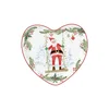 Heart-shaped platter, porcelain, 20x19 cm, JOYFUL SANTA - Nuova R2S