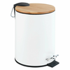 WENKO 24392100 - Koš TORTONA 17x23,5 cm bela/braon/crna