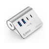 ORICO USB-C hub s 4 vhodi, 2x USB-A, 2x USB-C, USB 3.2 Gen2, 10 Gbps, ALU, M3CU2-G2