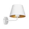 Zidna lampa ARDEN 1xE27/60W/230V bela/zlatna
