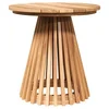 Vidaxl Stranska miza Rjava 50 x 50 x 49,5 cm Trden tikov les