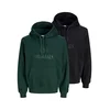 JACK & JONES Majica JORFrederiksberg zelena / temno zelena / črna / črn denim