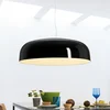 Oluce LED obesna svetilka Canopy, O 90 cm, črna, aluminij - Dnevna soba/jedilnica - Dizajn