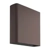 Flos Architectural FLOS Climber Down LED zunanja stenska svetilka 17,5 cm 70° - Sodobni - temno rjava - Kovina
