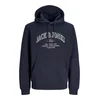 JACK & JONES Majica JJEDenver marine / bela