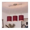 Brilagi - LED luster na sajli NUBILA 3xE27/60W/230V pompejska crvena