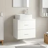 Umivaonik s policom Bijela 53 x 34,5 x 63 cm Konstruirano drvo