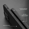 Futrola za mobilni telefon Maska Carbon fiber za Xiaomi Redmi Note 13 Pro 5G (EU) crna