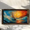 MUS004 Multicolor Decorative Framed MDF Painting