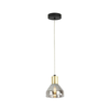 Viseća Lampa Gregory Black Brown 1X40W E14 Shade Smokey