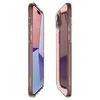 shumee Ovitek Spigen Crystal Flex za iPhone 15 Plus - roza in prozoren