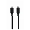 Gembird Polnilni kabel USB-C (M) do 8-pina Lightning (M), 1,5 m, plastičen, črn