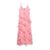 VERO MODA Obleka VMSMILLA marelica / roza / roza