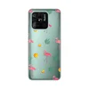 Silikonska maska za Xiaomi Redmi 10C Flamingos Print Skin providna