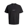 JACK & JONES Majica JORNORREBRO črna / bela