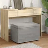 vidaXL Stolica Svetlo siva 60 x 40 x 40 cm Samet in Umetno Leseno