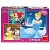 Dino princeze - puzzle 3x55 delova ( 11140 )