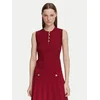 Guess Bluza W6YR24 Z0970 Bordo rdeča Slim Fit