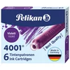 Tinta za nalivpero patrone pk6 4001 pelikan 301697 ljubičasta
