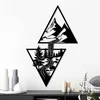 Wallity Zidna dekoracija Cassade, 80x50 cm, 1.5 mm, Crna