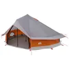Tipi šator s krovom Siva i narančasta 800 x 800 x 430 cm