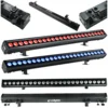 EVOLIGHTS GLAZE BAR 24x4W RGBW IP65 LED svetlobni trak za zunanjo odrsko razsvetljavo