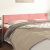 Vidaxl Posteljno vzglavje roza 160x5x78/88 cm žamet