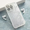 Maska za iPhone 15 Pro Max Glitter Feather bela
