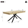 SONNENH Jedilna miza, 180 x 80 cm, MDF, hrast, 180 x 80 x 76 cm, za jedilnico