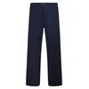 KARL LAGERFELD JEANS Hlače z naborki temno modra