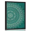 Plakat ročno naslikana Mandala - 60x90 silver