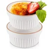 shumee Bele porcelanaste pekače 11 cm, 275 ml 2 kosa.